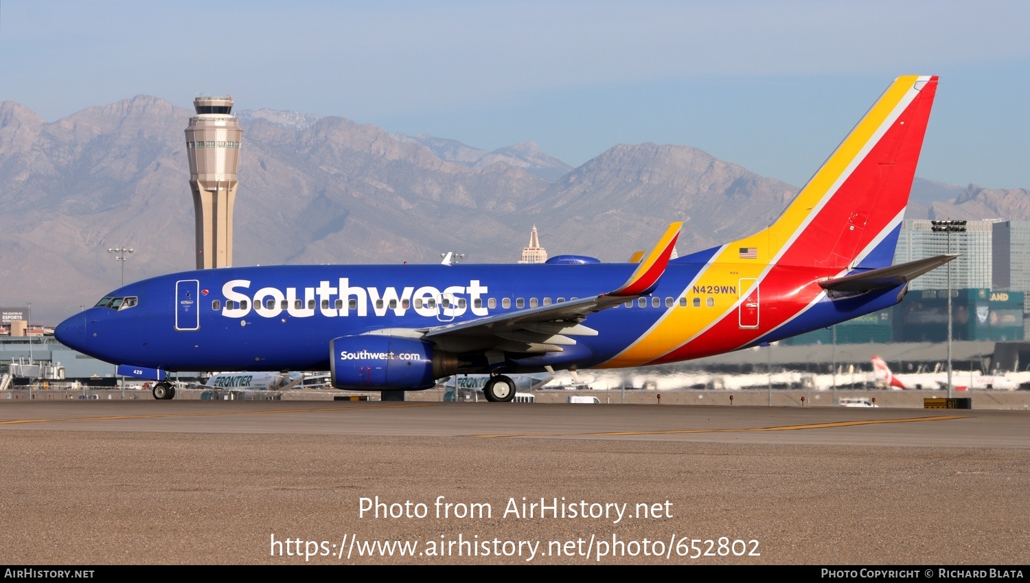 Aircraft Photo of N429WN | Boeing 737-7H4 | Southwest Airlines ...