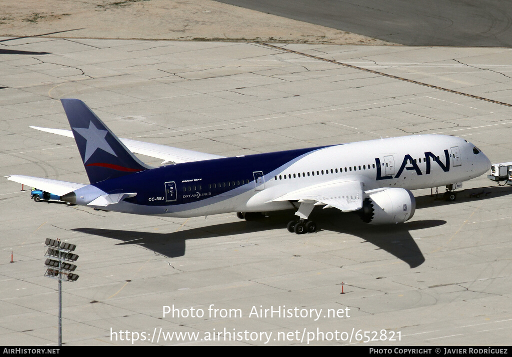 Aircraft Photo of CC-BBJ | Boeing 787-8 Dreamliner | LAN Airlines - Línea Aérea Nacional | AirHistory.net #652821