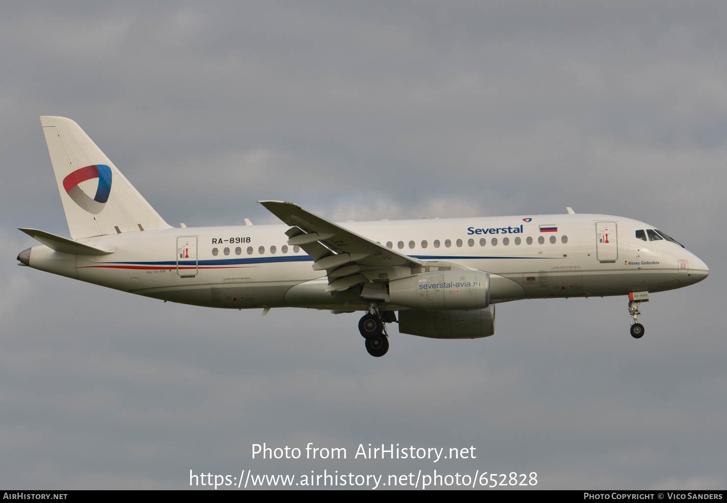 Aircraft Photo of RA-89118 | Sukhoi SSJ-100-95B Superjet 100 (RRJ-95B) | Severstal Avia | AirHistory.net #652828