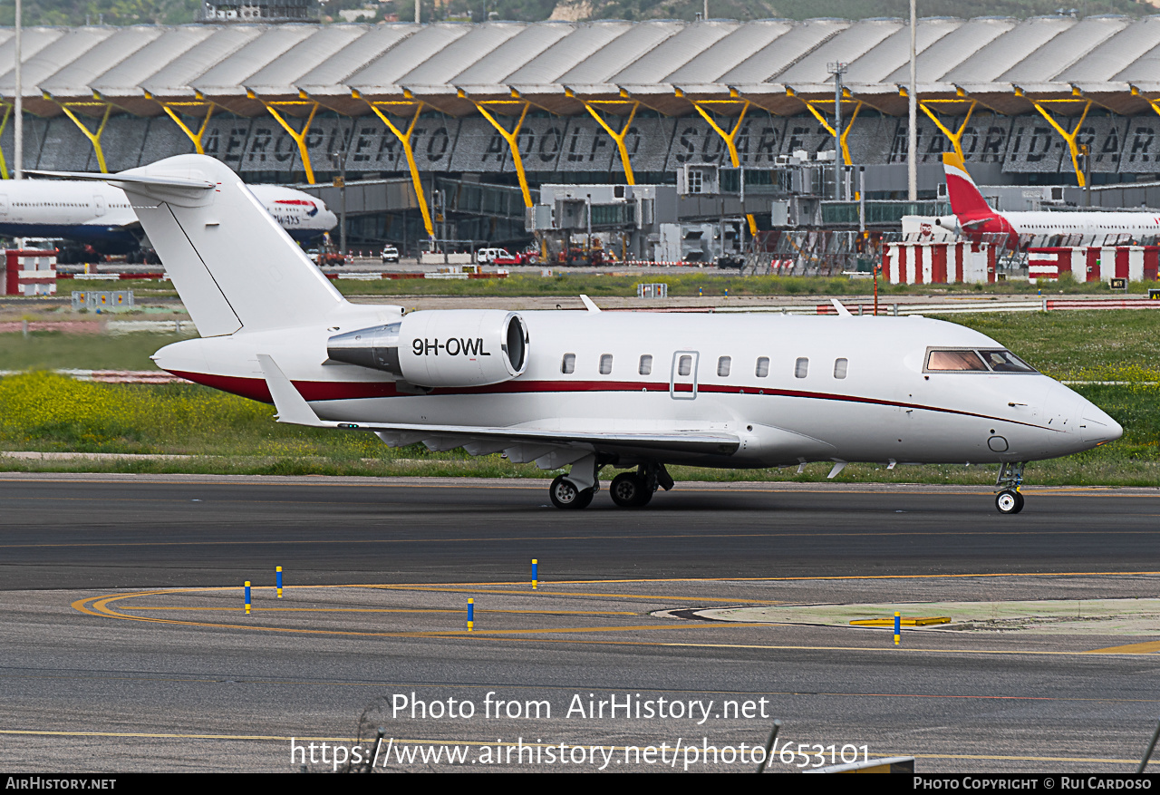 Aircraft Photo of 9H-OWL | Bombardier Challenger 605 (CL-600-2B16) | AirHistory.net #653101