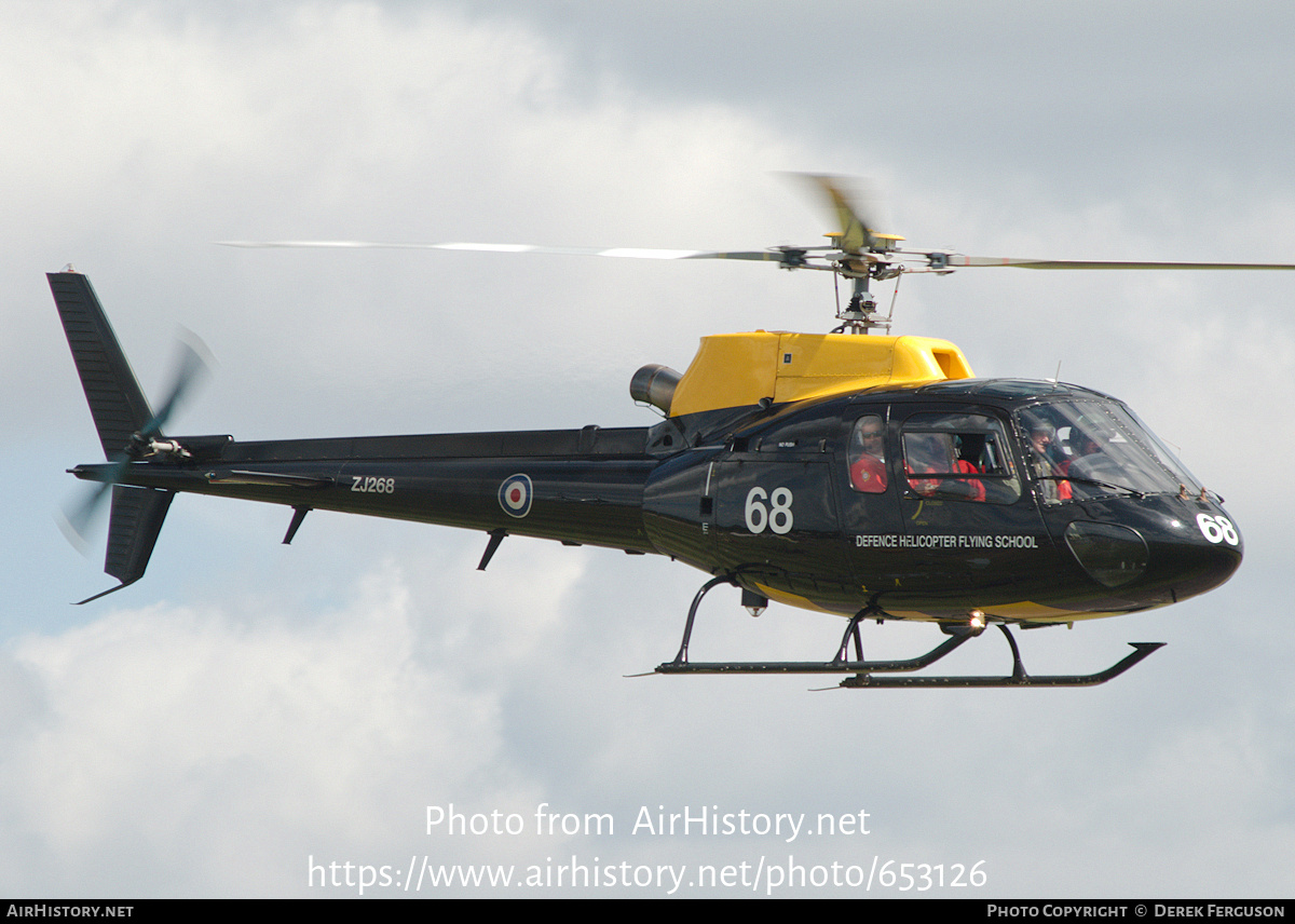 Aircraft Photo of ZJ268 | Eurocopter AS-350BB Squirrel HT1 | UK - Air Force | AirHistory.net #653126