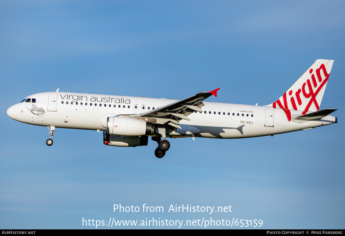 Aircraft Photo of VH-VNJ | Airbus A320-232 | Virgin Australia Regional Airlines | AirHistory.net #653159