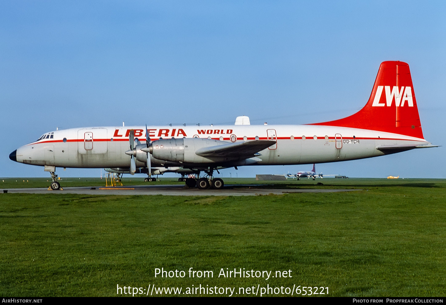 Aircraft Photo of OO-YCH | Bristol 175 Britannia 253F | LWA - Liberia World Airlines | AirHistory.net #653221