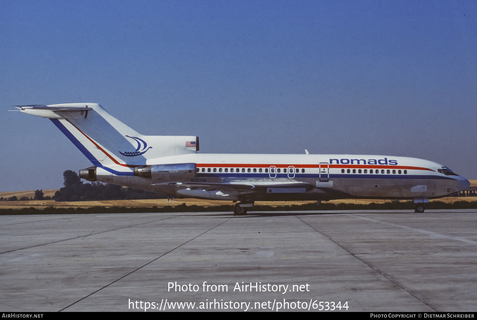 Aircraft Photo of N727M | Boeing 727-30C | Nomads Travel Club | AirHistory.net #653344