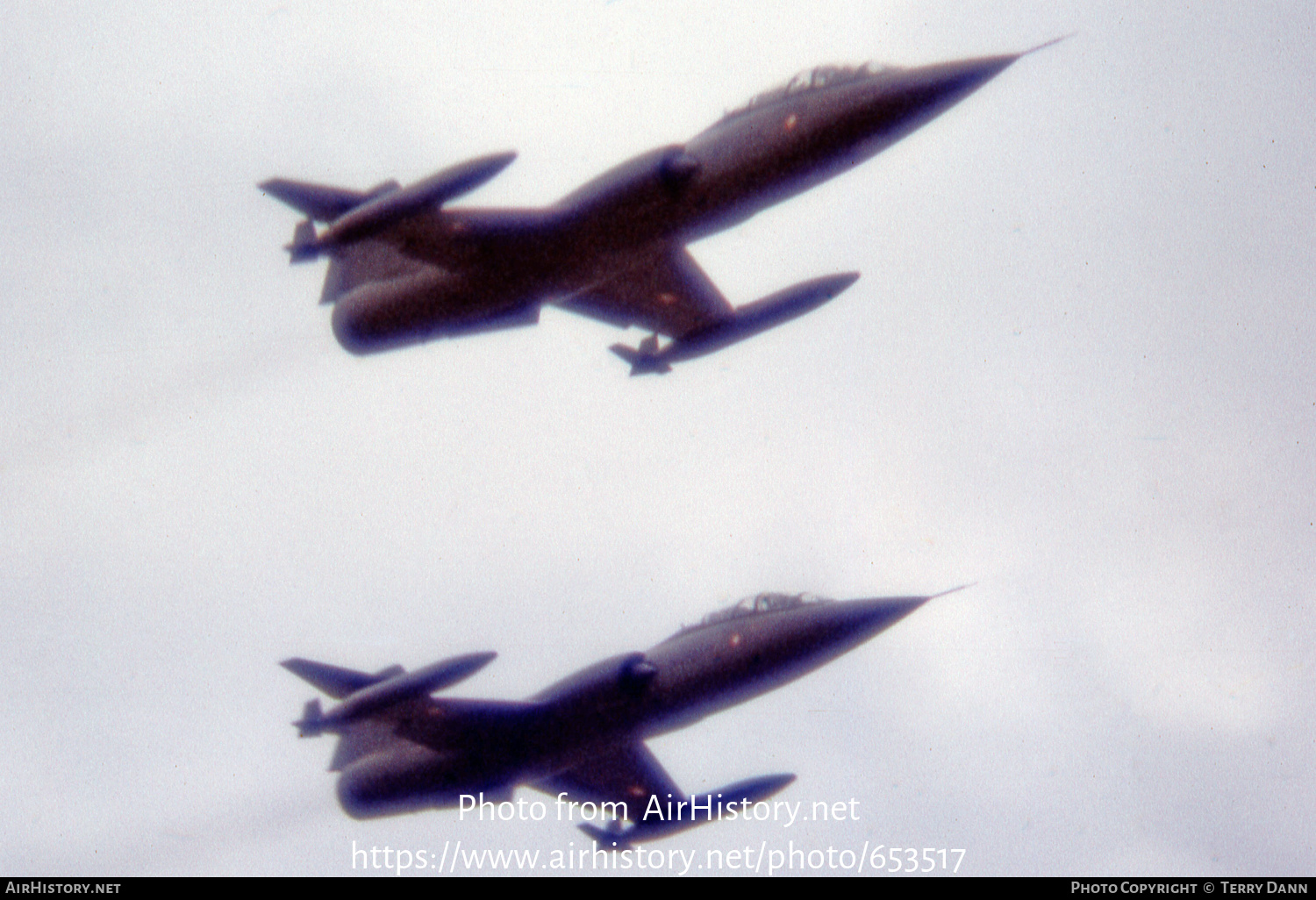 Aircraft Photo of RT-654 | Lockheed CF-104D Starfighter Mk.2 | Denmark - Air Force | AirHistory.net #653517