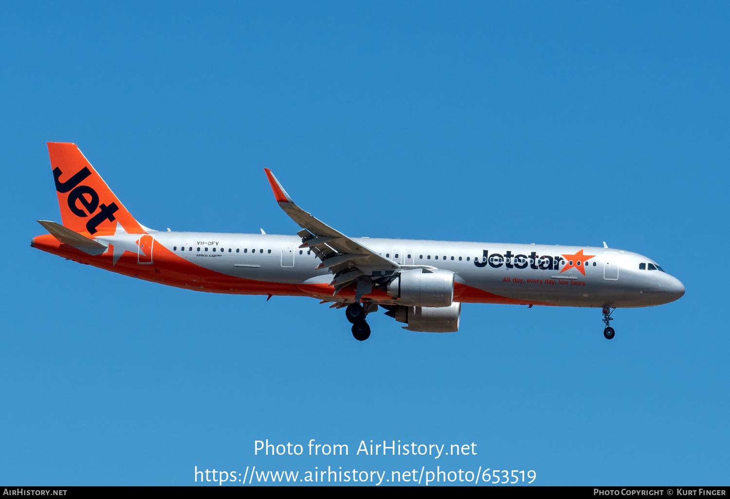 Aircraft Photo of VH-OFV | Airbus A321-251NX | Jetstar Airways | AirHistory.net #653519