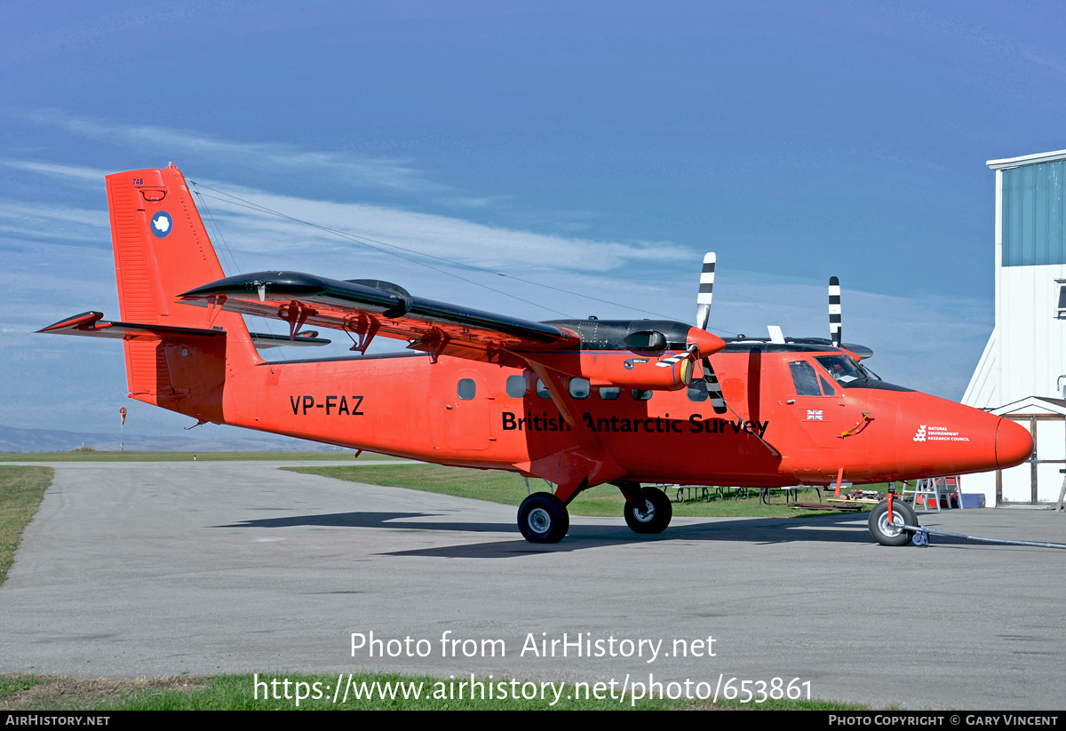 Aircraft Photo of VP-FAZ | De Havilland Canada DHC-6-300 Twin Otter | British Antarctic Survey | AirHistory.net #653861