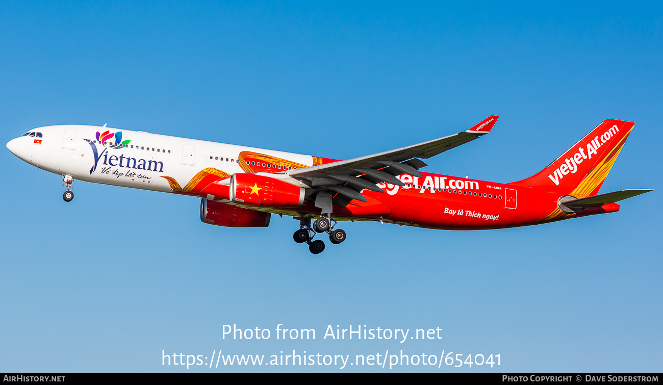 Aircraft Photo of VN-A814 | Airbus A330-343E | VietJet Air | AirHistory.net #654041