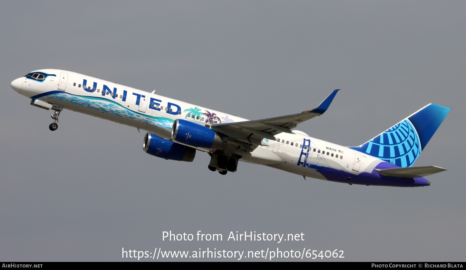 Aircraft Photo of N14106 | Boeing 757-224 | United Airlines | AirHistory.net #654062