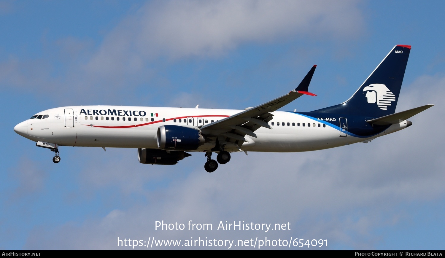 Aircraft Photo of XA-MAO | Boeing 737-8 Max 8 | AeroMéxico | AirHistory.net #654091