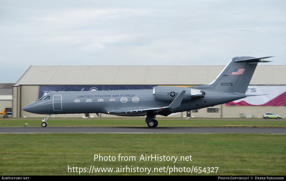 Aircraft Photo of 92-0375 / 20375 | Gulfstream Aerospace C-20H Gulfstream IV (G-IV) | USA - Air Force | AirHistory.net #654327