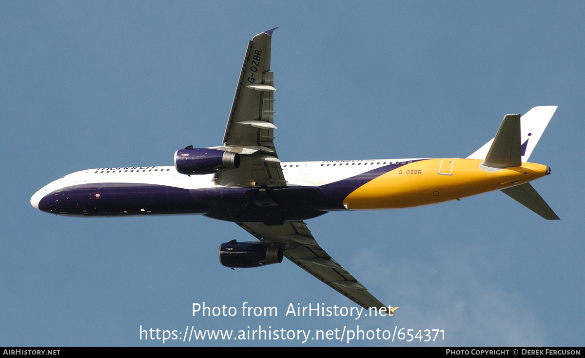 Aircraft Photo of G-OZBR | Airbus A321-231 | Monarch Airlines | AirHistory.net #654371