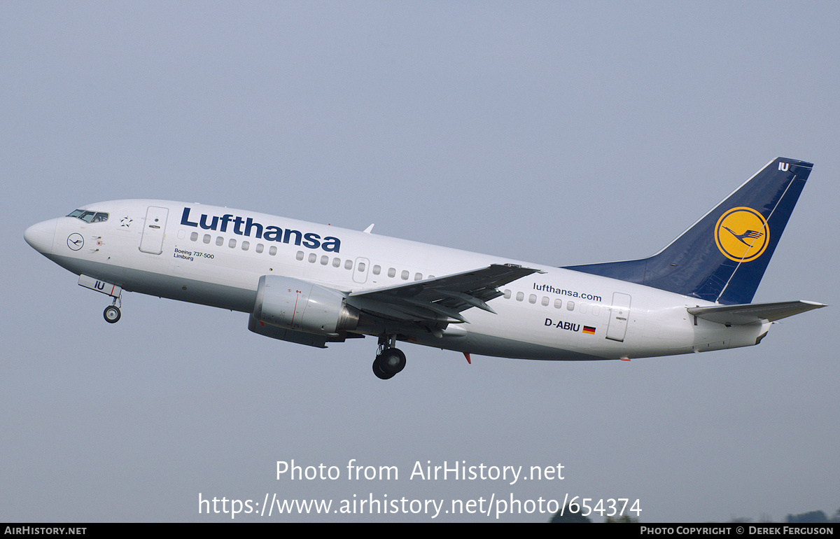 Aircraft Photo of D-ABIU | Boeing 737-530 | Lufthansa | AirHistory.net #654374