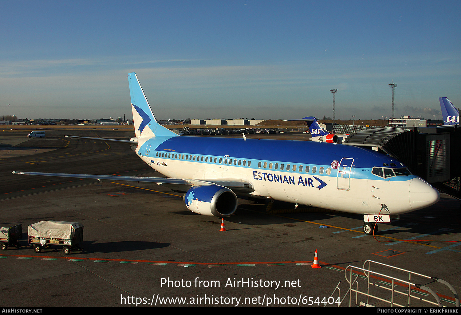 Aircraft Photo of ES-ABK | Boeing 737-36N | Estonian Air | AirHistory.net #654404