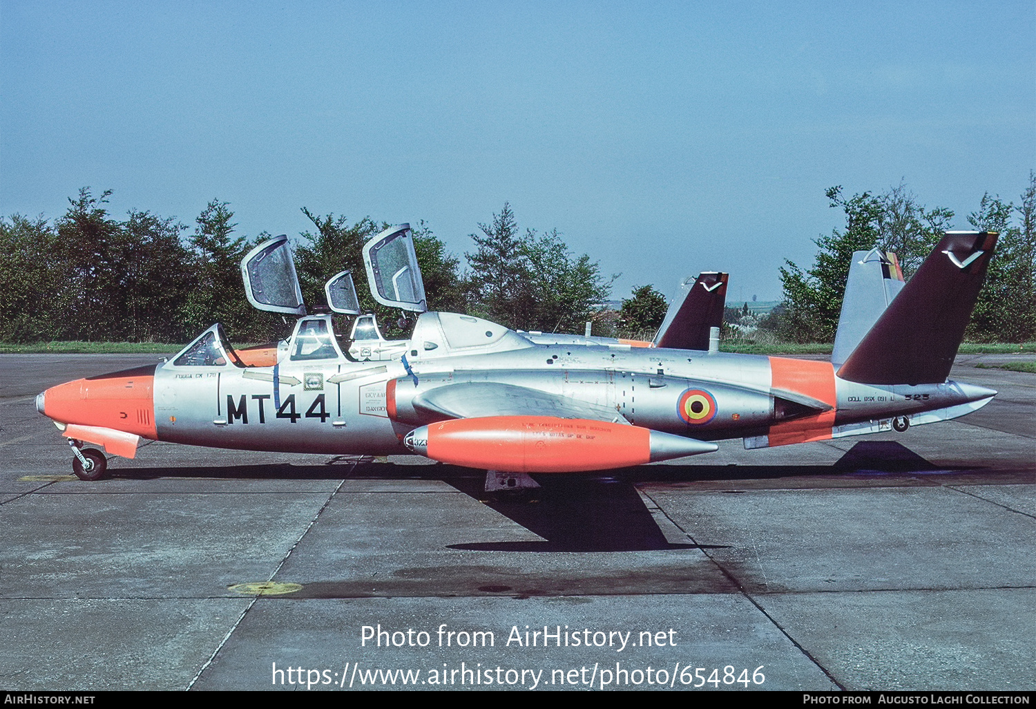 Aircraft Photo of MT44 | Fouga CM-170R Magister | Belgium - Air Force | AirHistory.net #654846