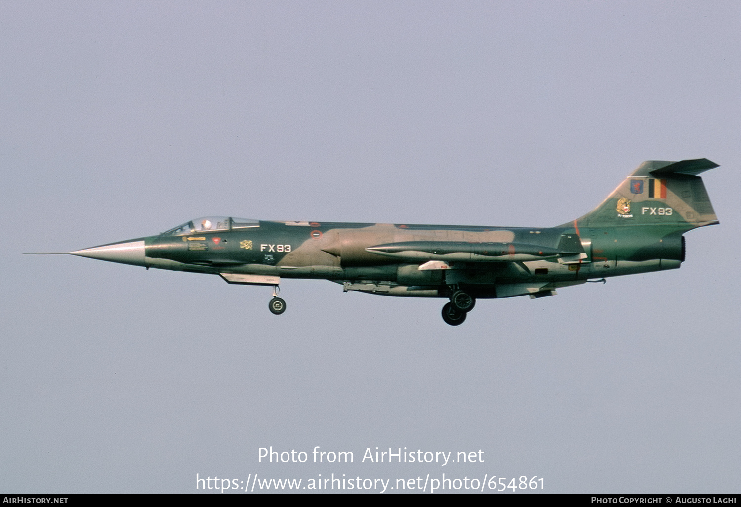 Aircraft Photo of FX93 | Lockheed F-104G Starfighter | Belgium - Air Force | AirHistory.net #654861