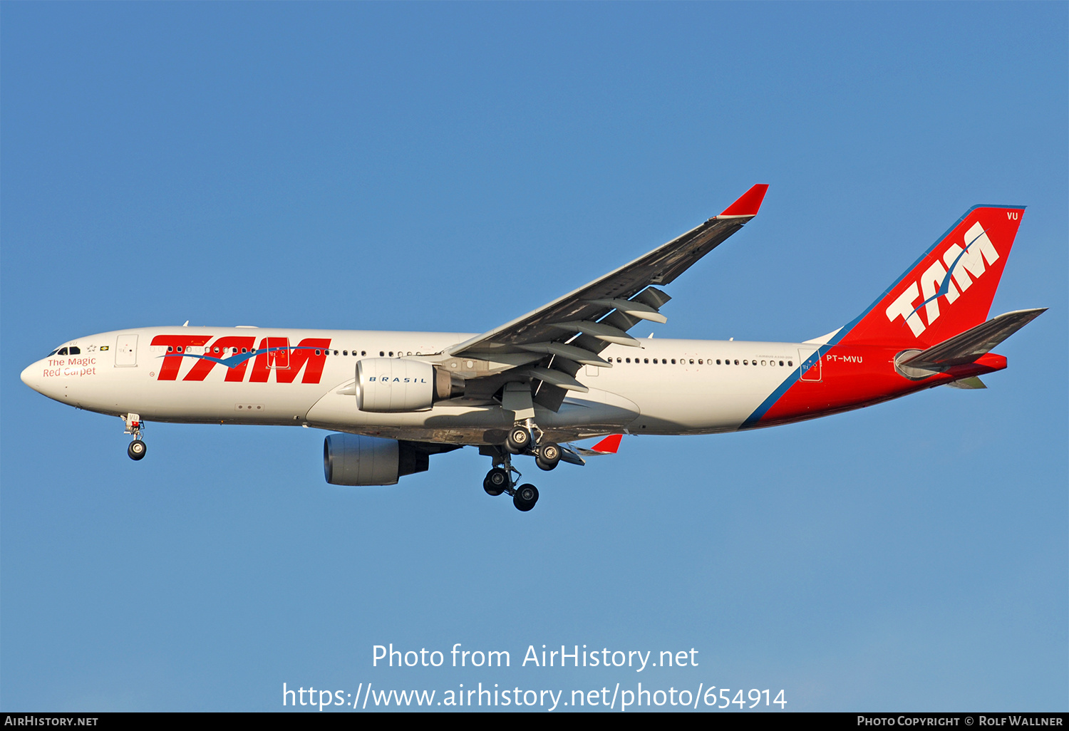 Aircraft Photo of PT-MVU | Airbus A330-223 | TAM Linhas Aéreas | AirHistory.net #654914