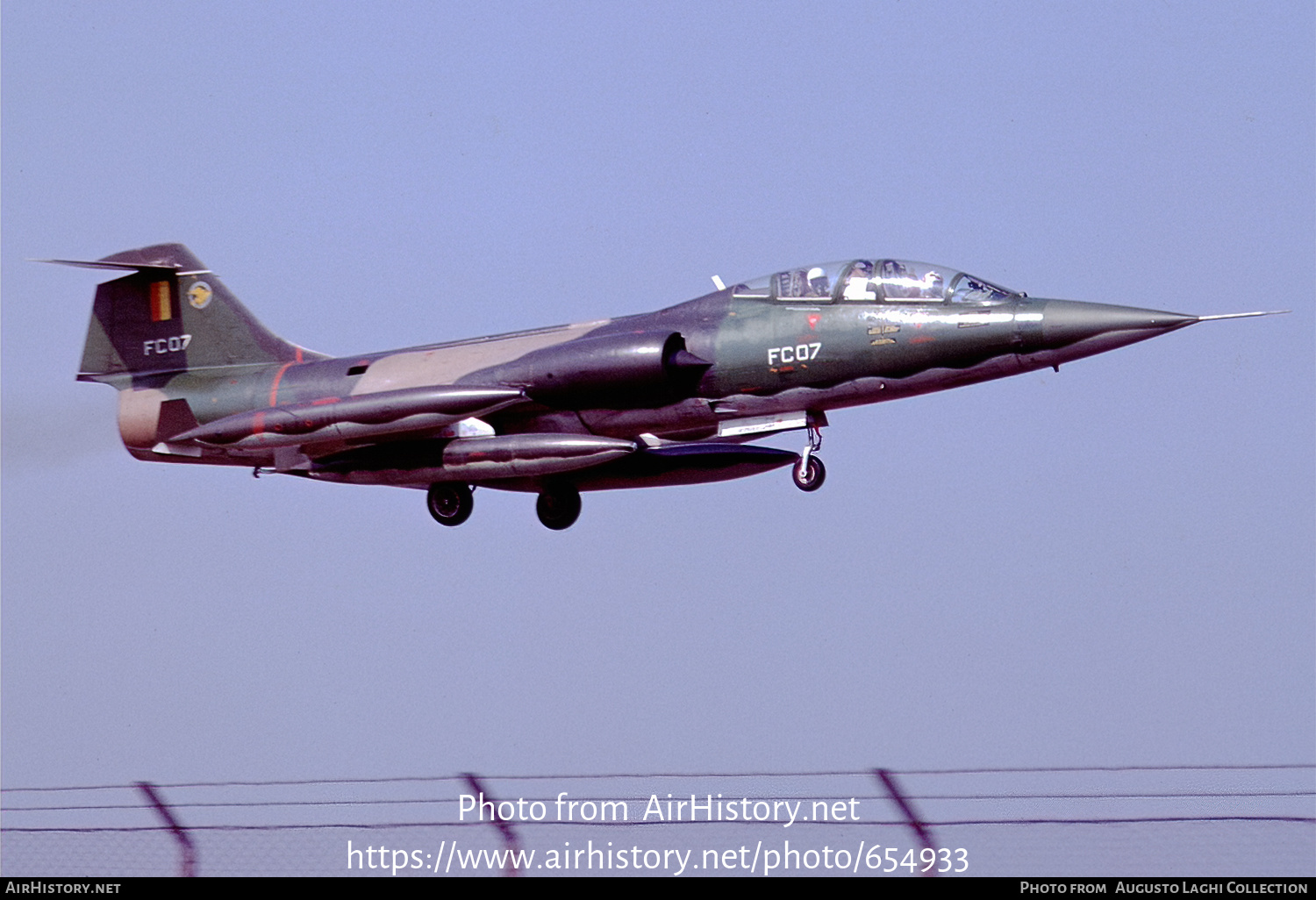 Aircraft Photo of FC07 | Lockheed TF-104G Starfighter | Belgium - Air Force | AirHistory.net #654933