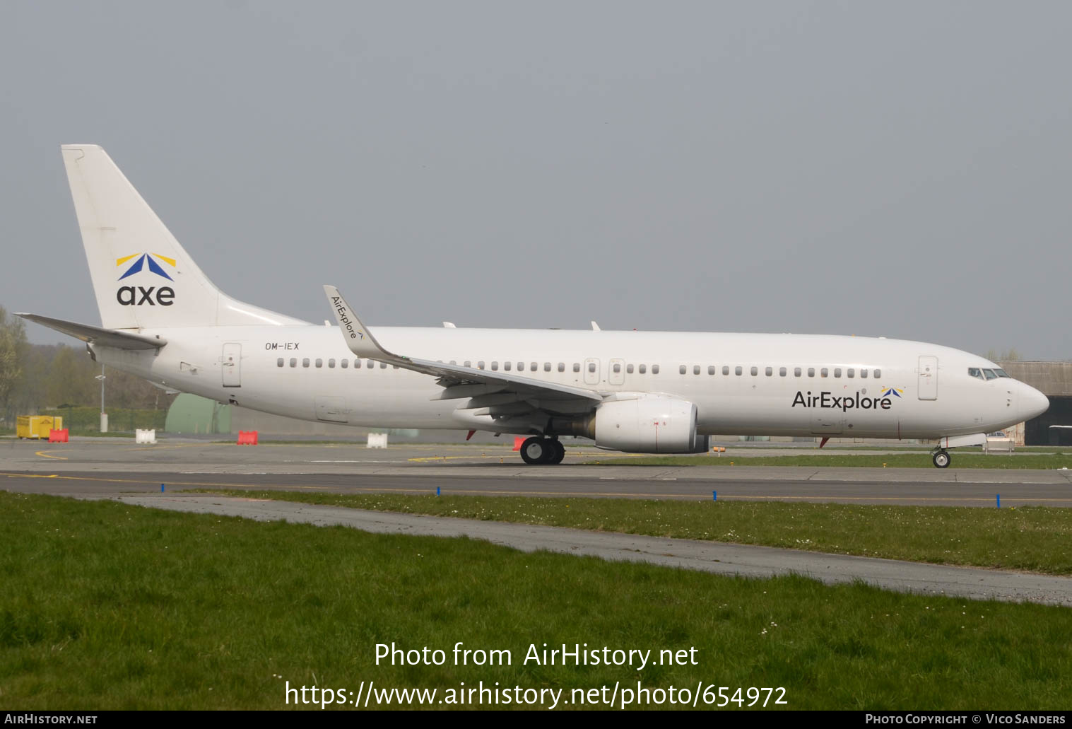 Aircraft Photo of OM-IEX | Boeing 737-8BK | AirExplore - Axe | AirHistory.net #654972