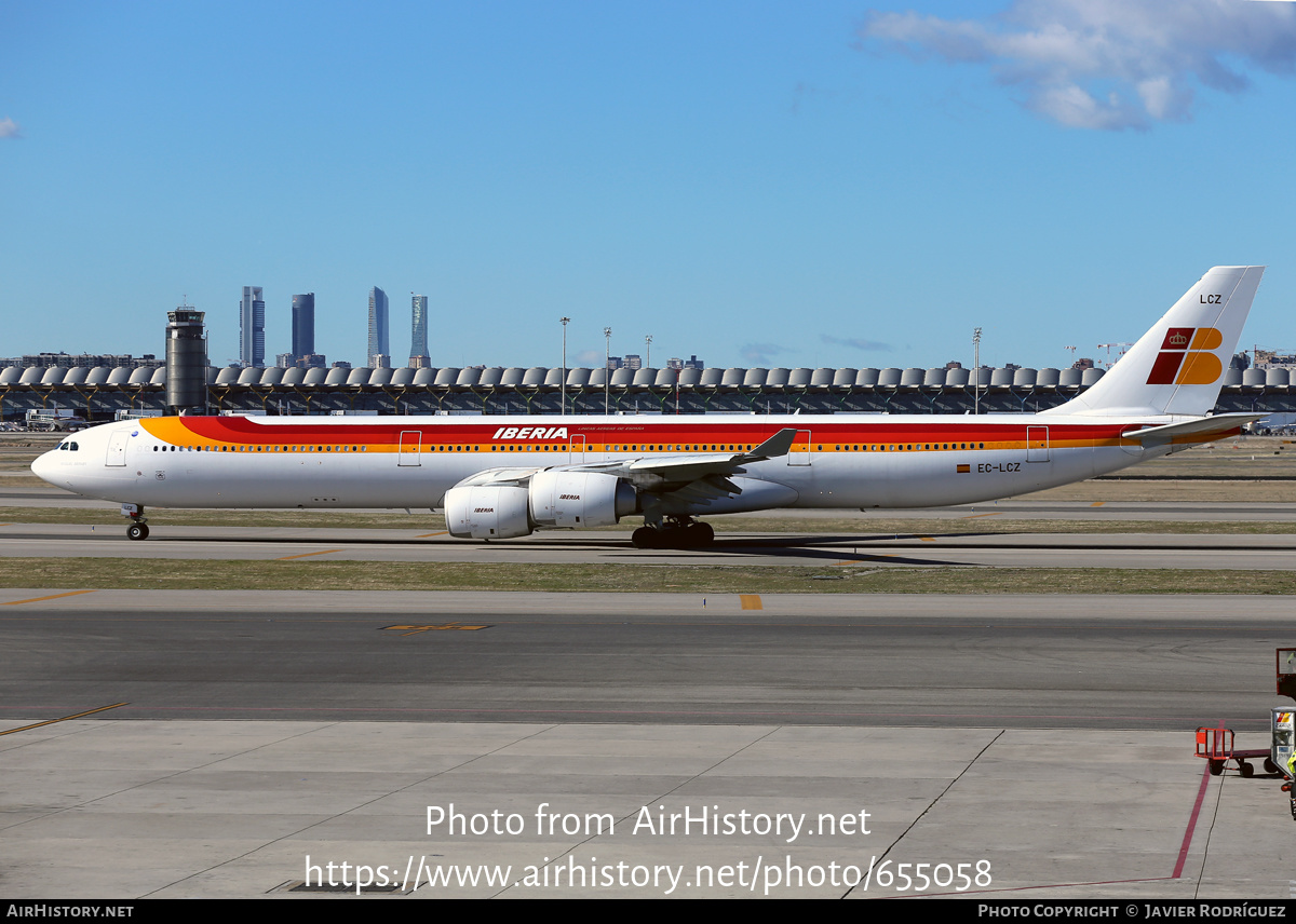 Aircraft Photo of EC-LCZ | Airbus A340-642 | Iberia | AirHistory.net #655058