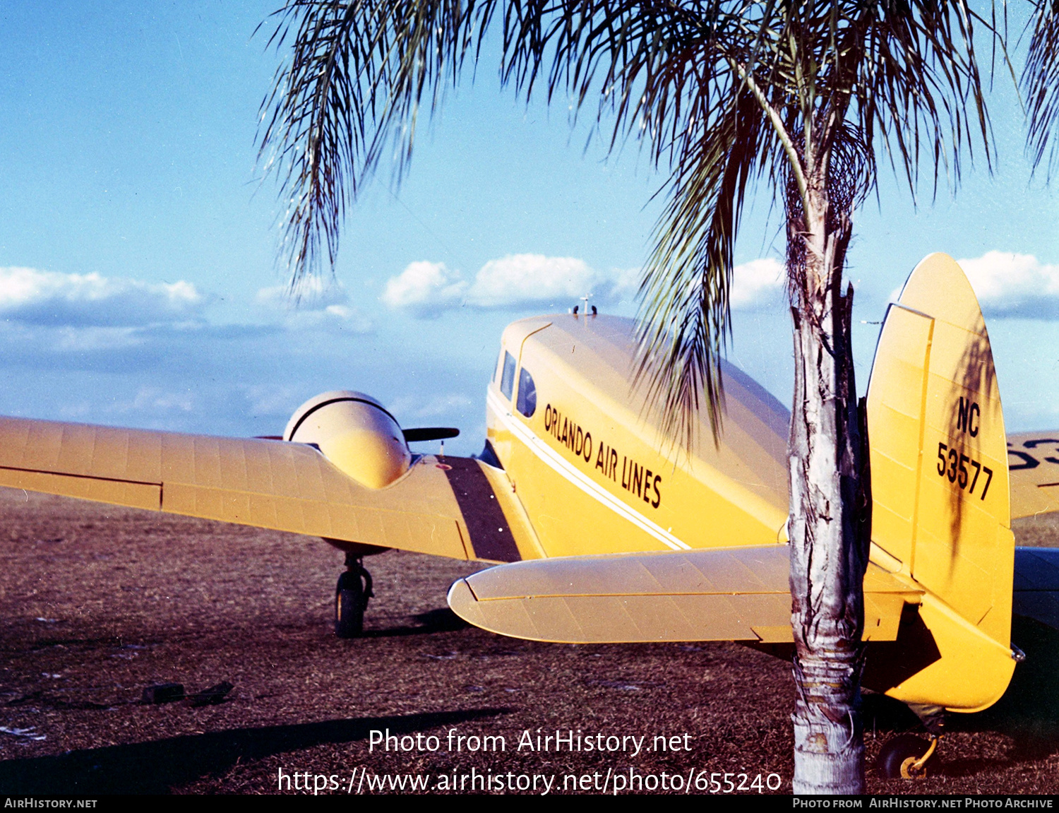 Aircraft Photo of NC53577 | Cessna T-50 Bobcat | Orlando Air Lines | AirHistory.net #655240