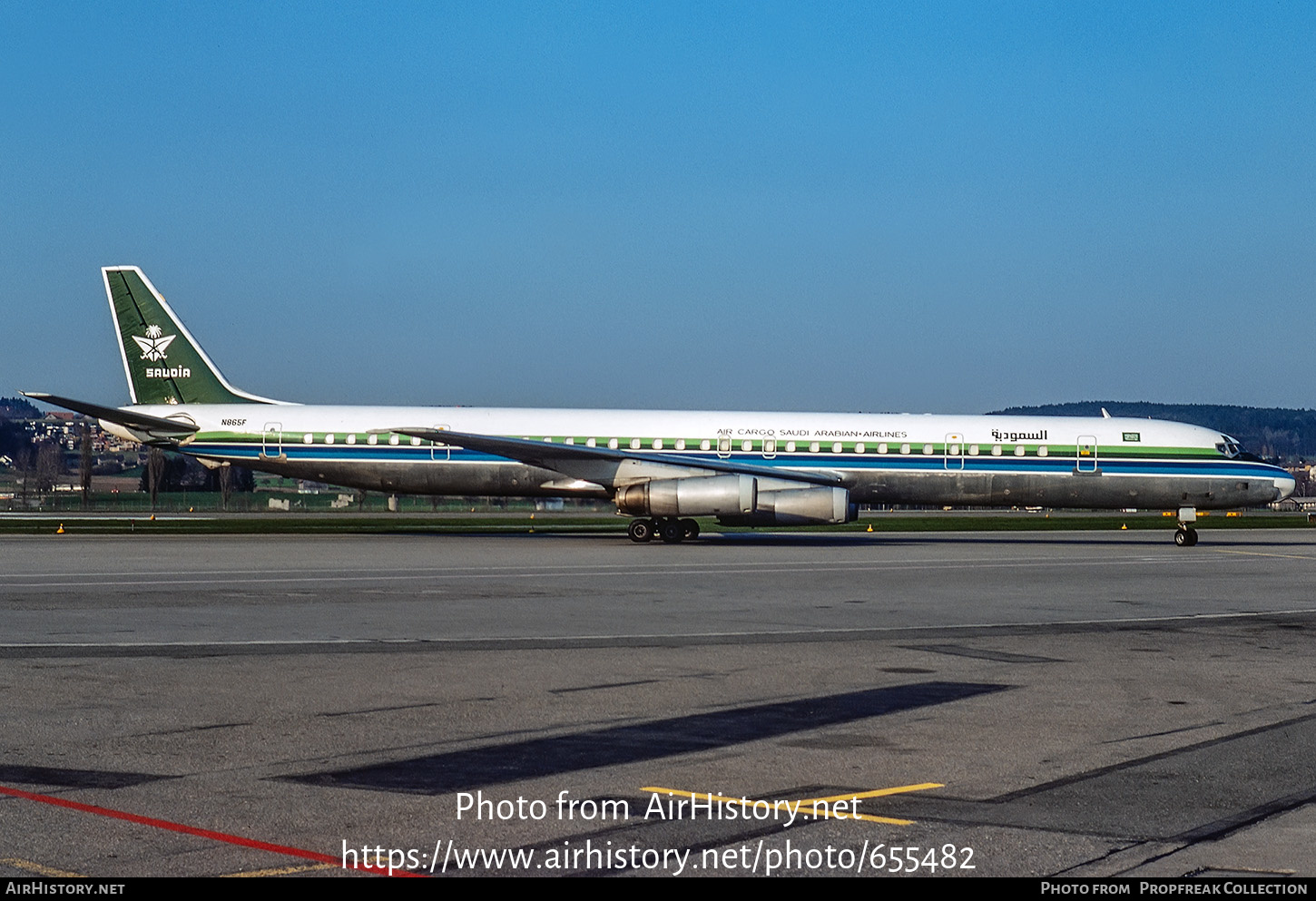 Aircraft Photo of N865F | McDonnell Douglas DC-8-63CF | Saudia - Saudi Arabian Airlines Air Cargo | AirHistory.net #655482