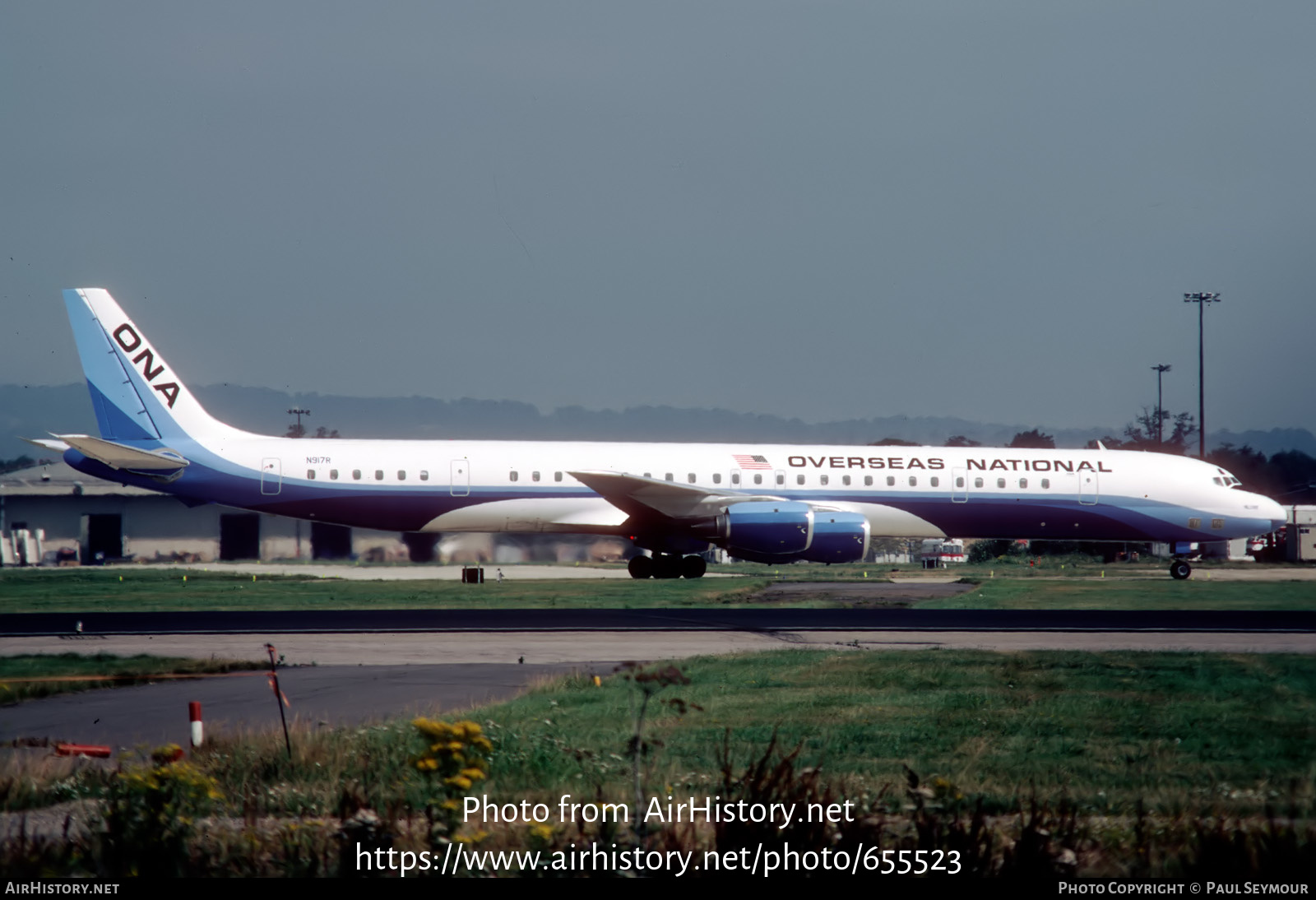 Aircraft Photo of N917R | McDonnell Douglas DC-8-71 | Overseas National Airways - ONA | AirHistory.net #655523