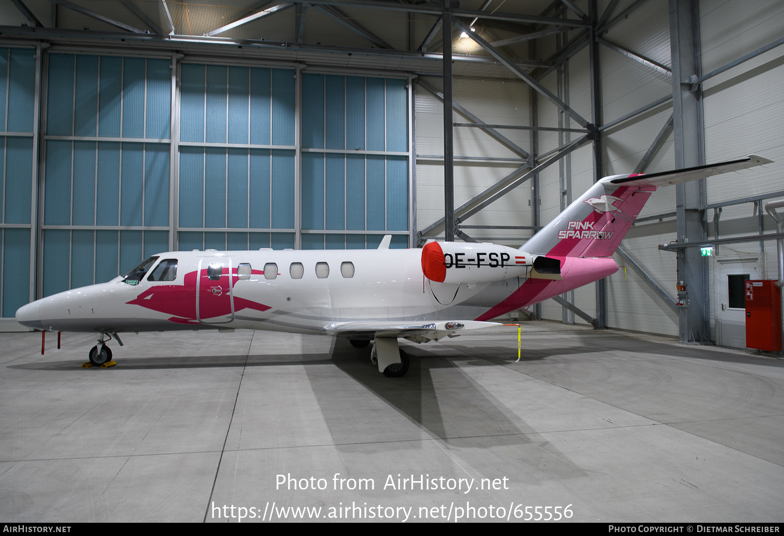 Aircraft Photo of OE-FSP | Cessna 525A CitationJet CJ2 | Pink Sparrow | AirHistory.net #655556