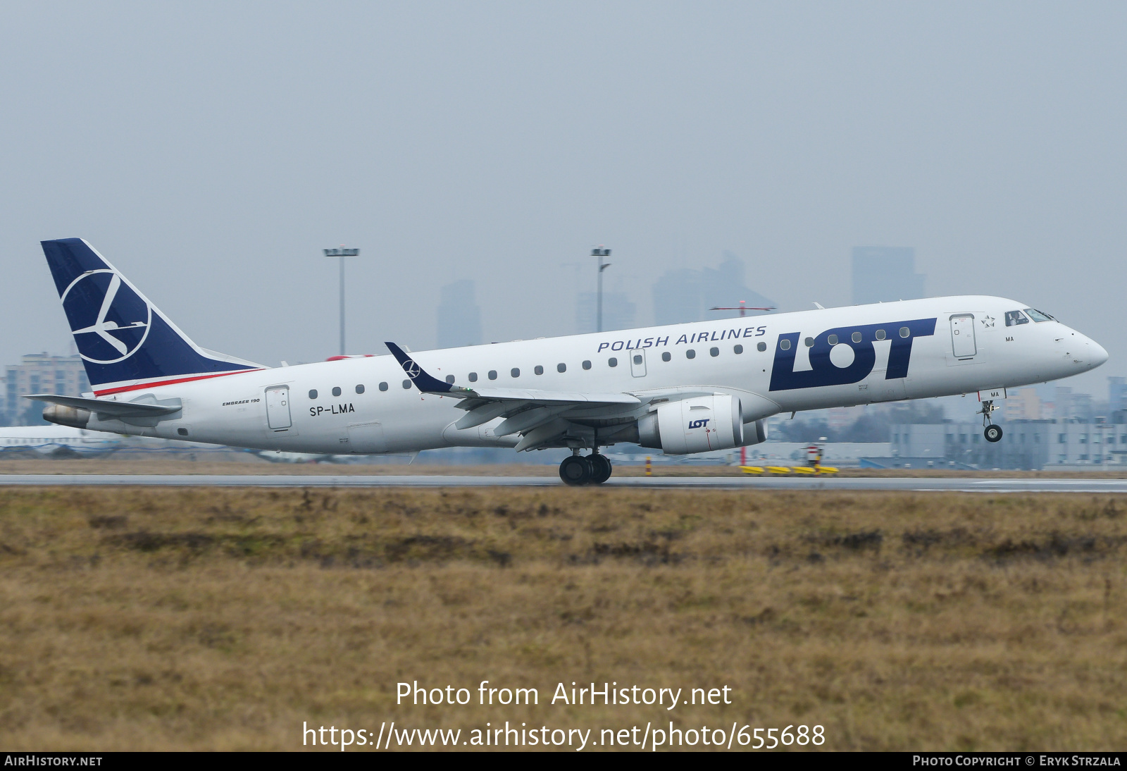 Aircraft Photo of SP-LMA | Embraer 190STD (ERJ-190-100STD) | LOT Polish Airlines - Polskie Linie Lotnicze | AirHistory.net #655688