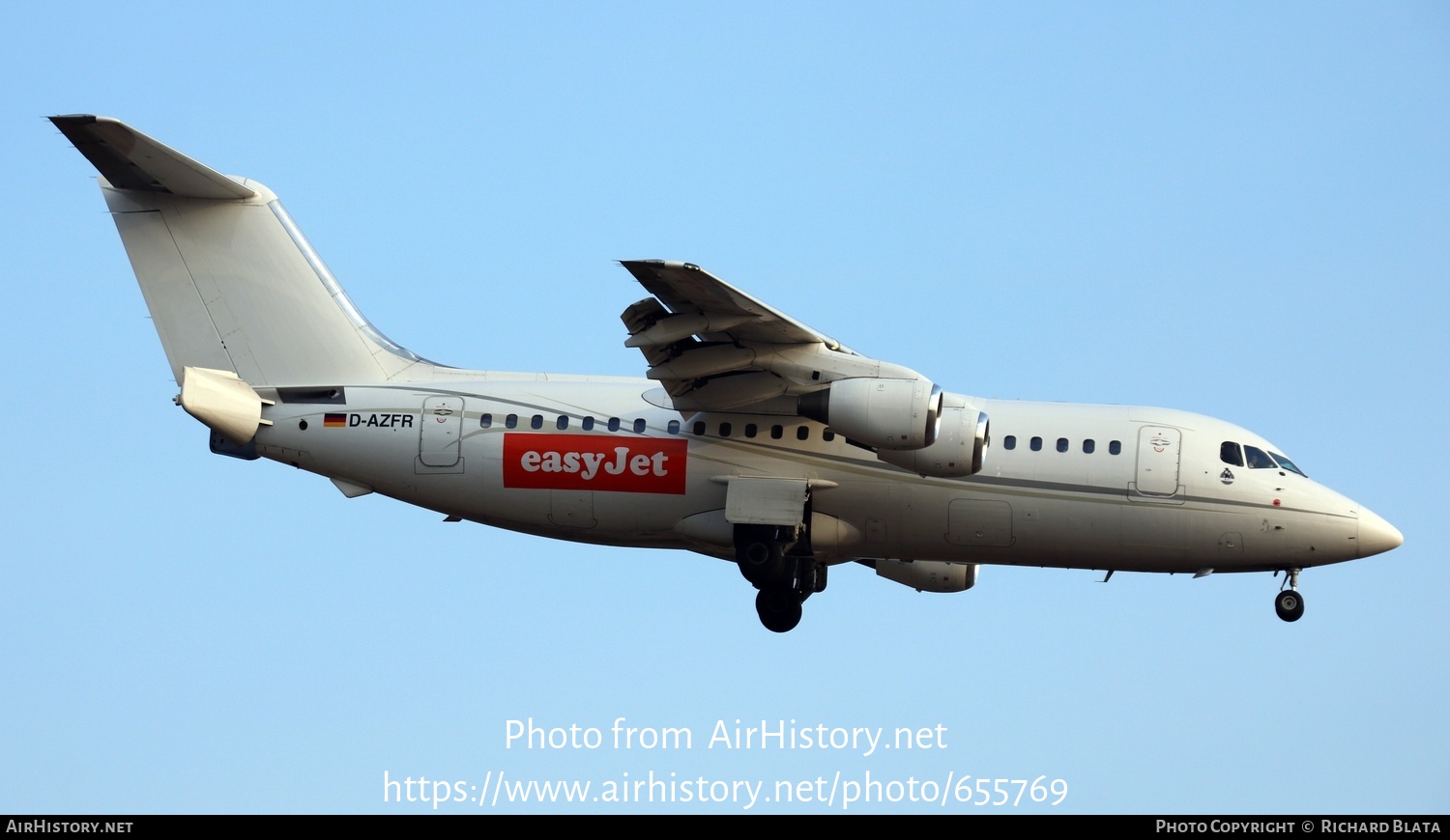 Aircraft Photo of D-AZFR | British Aerospace BAe-146-200A | EasyJet | AirHistory.net #655769