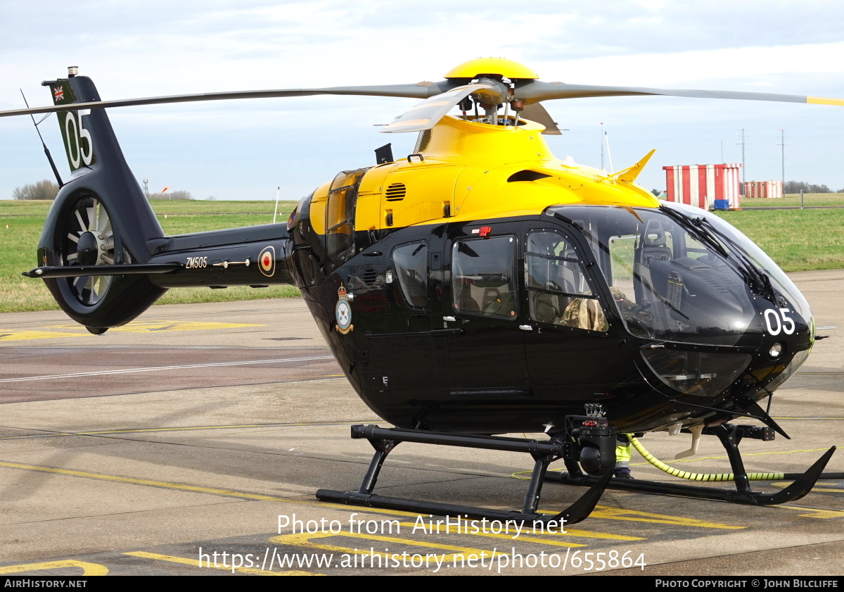 Aircraft Photo of ZM505 | Airbus Helicopters H-135 Juno HT1 (EC-135T-3H) | UK - Air Force | AirHistory.net #655864