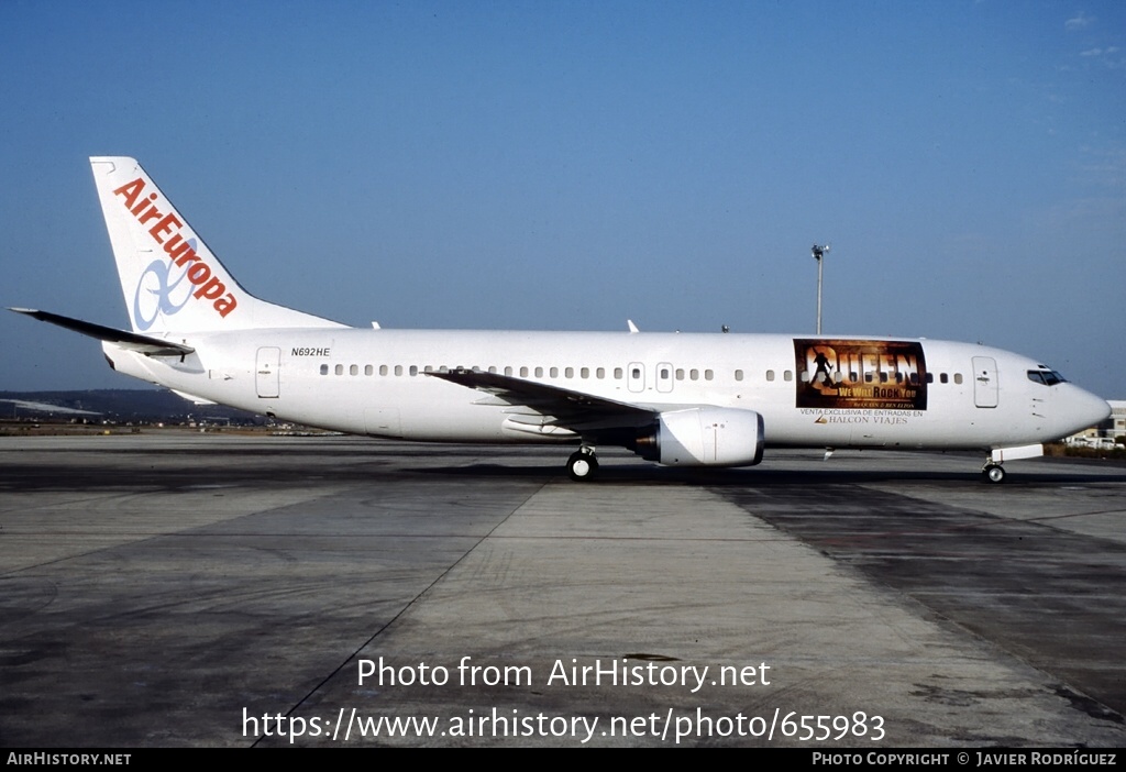 Aircraft Photo of N692HE | Boeing 737-4Y0 | Air Europa | AirHistory.net #655983