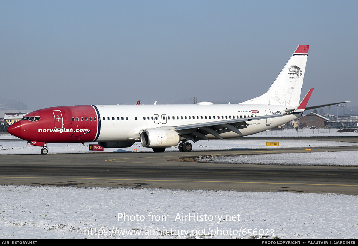 Aircraft Photo of LN-NIB | Boeing 737-86J | Norwegian | AirHistory.net #656023