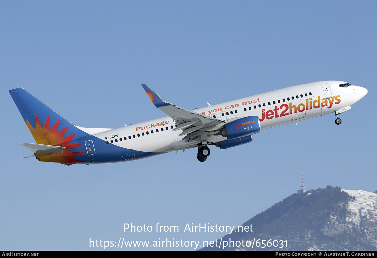 Aircraft Photo of G-JZBG | Boeing 737-800 | Jet2 Holidays | AirHistory.net #656031