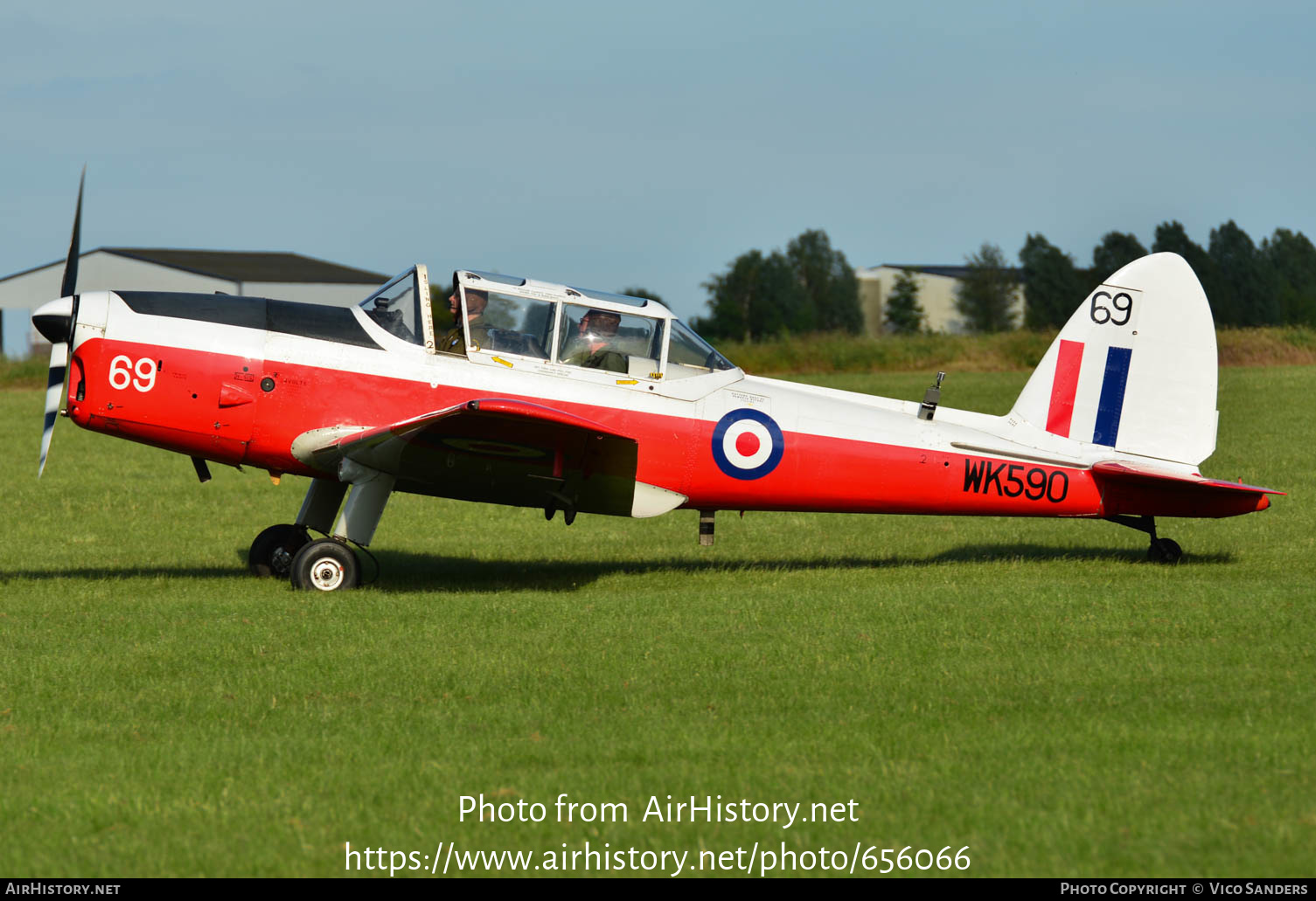 Aircraft Photo of G-BWVZ / WK590 | De Havilland DHC-1 Chipmunk T10 | UK - Air Force | AirHistory.net #656066