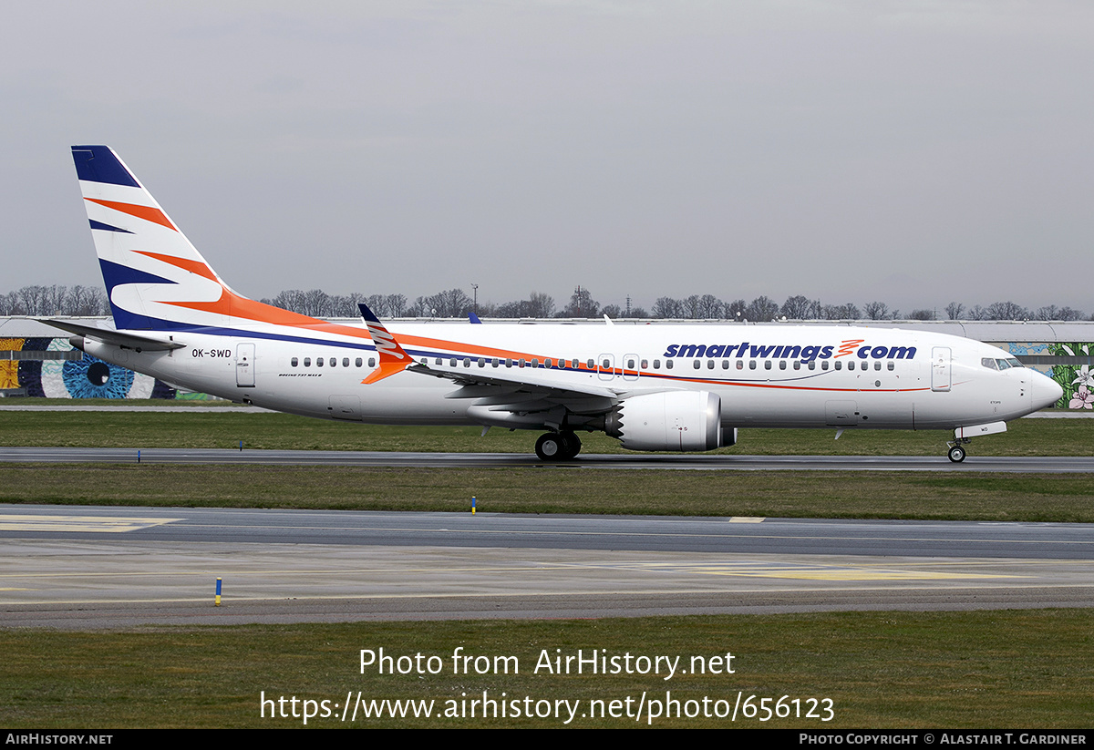 Aircraft Photo of OK-SWD | Boeing 737-8 Max 8 | Smartwings | AirHistory.net #656123