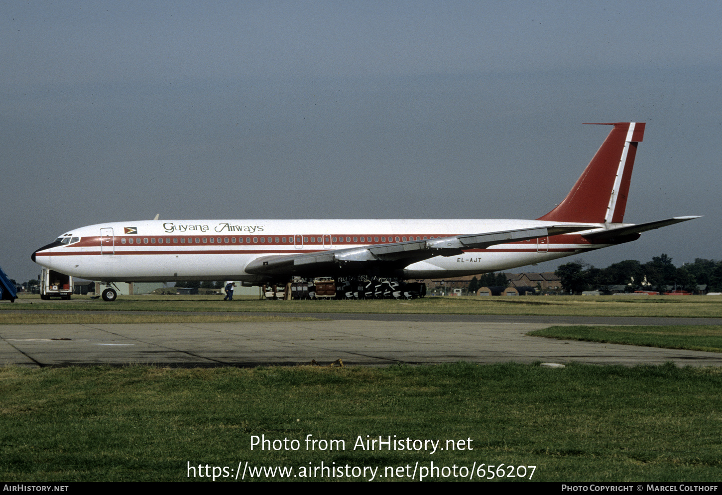 Aircraft Photo of EL-AJT | Boeing 707-344B | Guyana Airways | AirHistory.net #656207