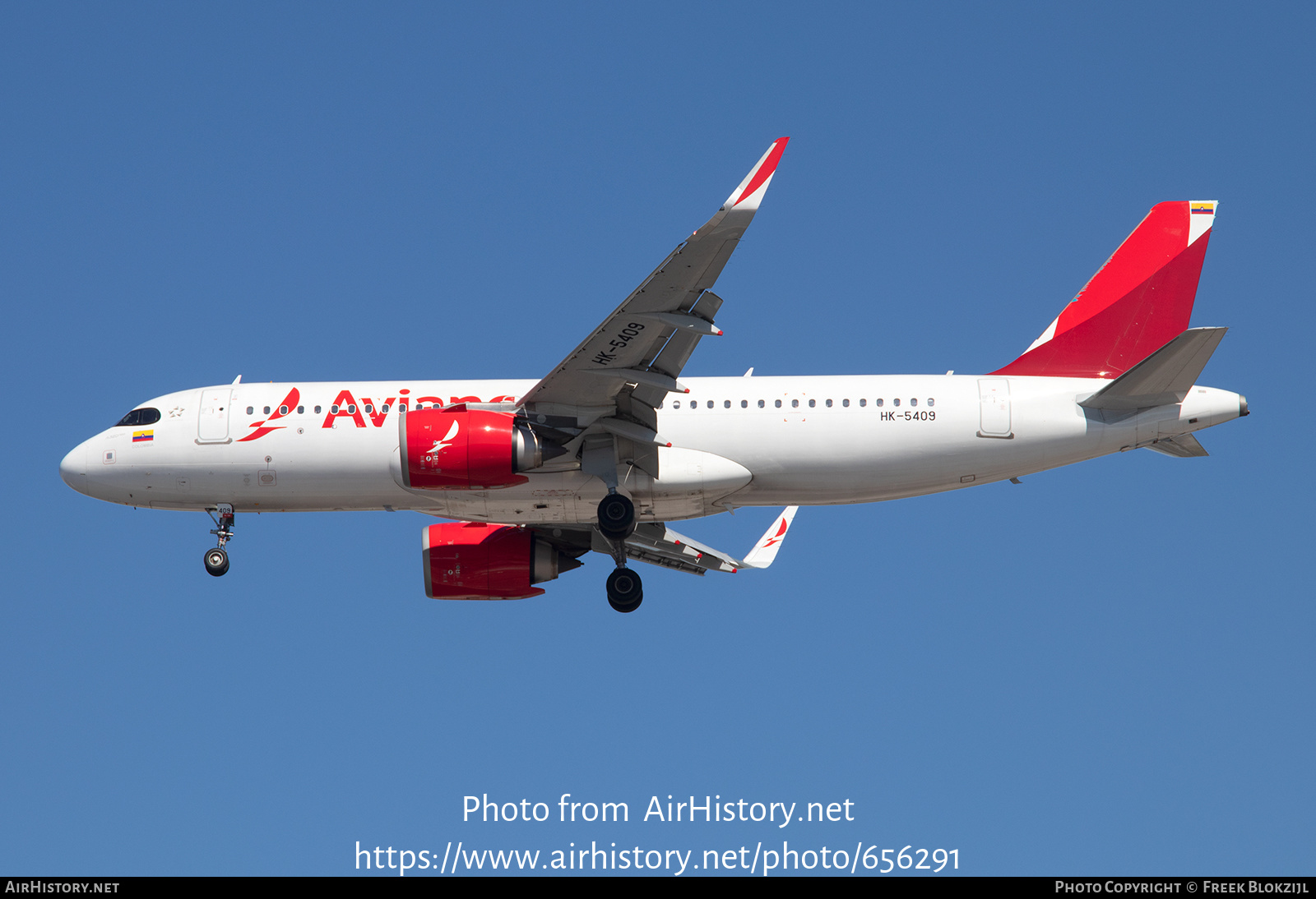 Aircraft Photo of HK-5409 | Airbus A320-251N | Avianca | AirHistory.net #656291