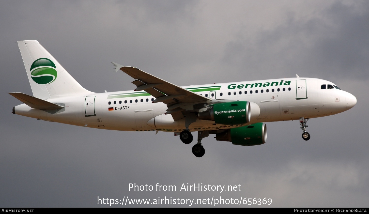 Aircraft Photo of D-ASTF | Airbus A319-112 | Germania | AirHistory.net #656369