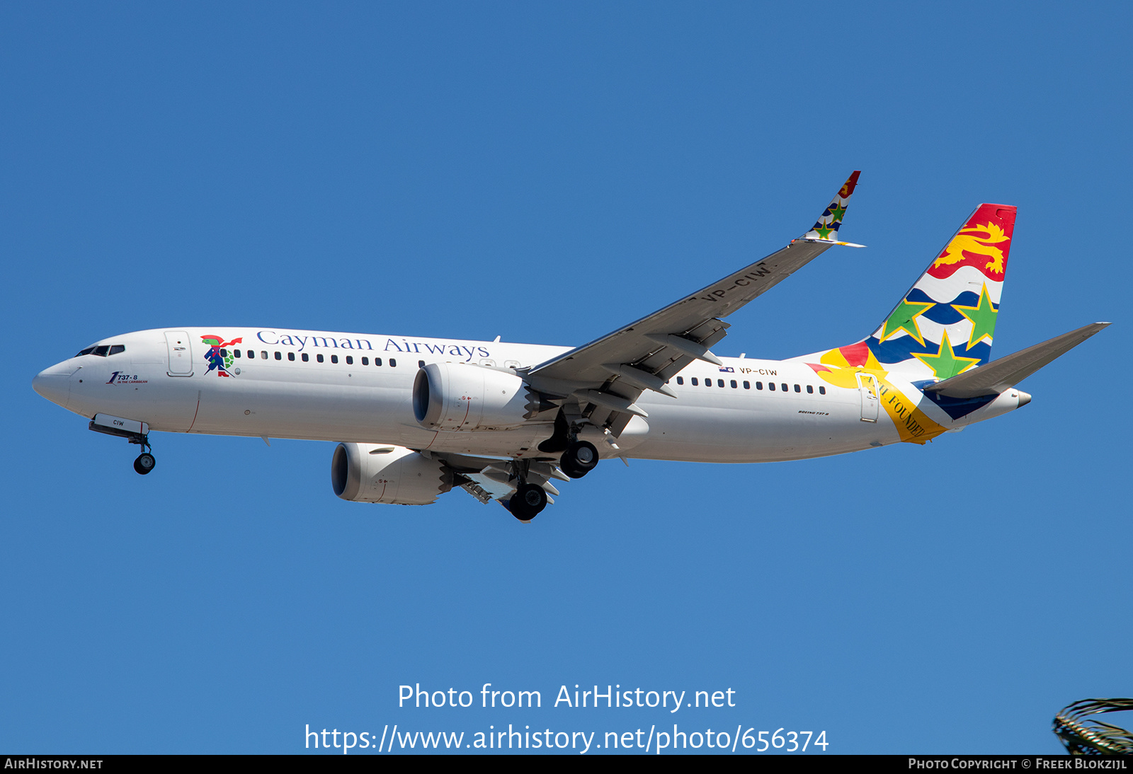 Aircraft Photo of VP-CIW | Boeing 737-8 Max 8 | Cayman Airways | AirHistory.net #656374