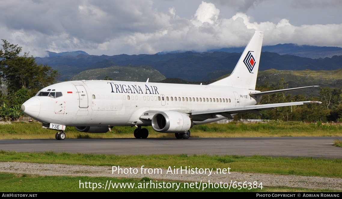 Aircraft Photo of PK-YSE | Boeing 737-3Y0(SF) | Trigana Air | AirHistory.net #656384