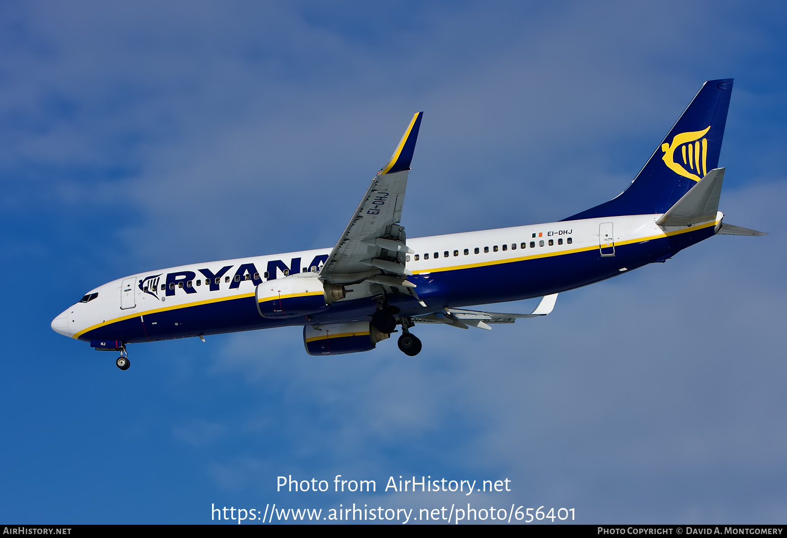 Aircraft Photo of EI-DHJ | Boeing 737-8AS | Ryanair | AirHistory.net #656401