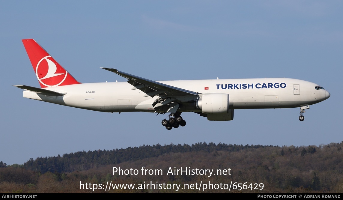 Aircraft Photo of TC-LJM | Boeing 777-F | Turkish Airlines Cargo | AirHistory.net #656429