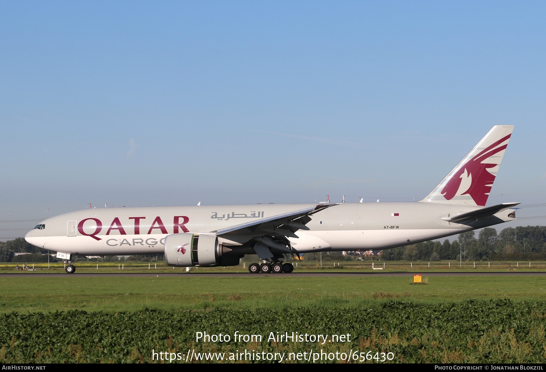 Aircraft Photo of A7-BFW | Boeing 777-F | Qatar Airways Cargo | AirHistory.net #656430