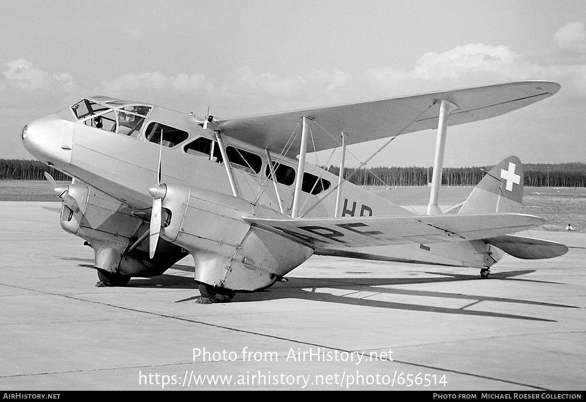 Aircraft Photo of HB-APE | De Havilland D.H. 89 Dragon Rapide | AirHistory.net #656514