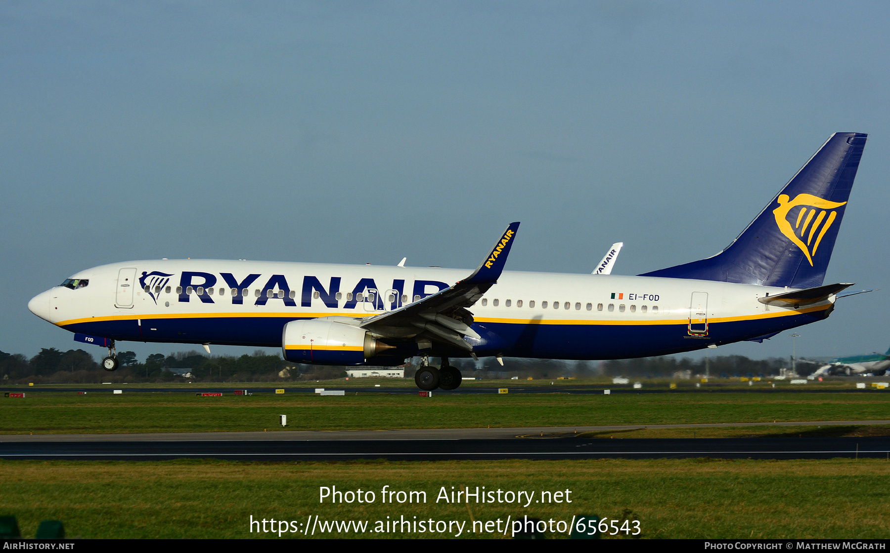 Aircraft Photo of EI-FOD | Boeing 737-8AS | Ryanair | AirHistory.net #656543