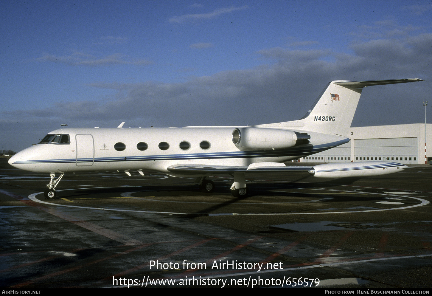 Aircraft Photo of N430RG | Gulfstream American G-1159 Gulfstream II-TT | R&G Aviation International | AirHistory.net #656579