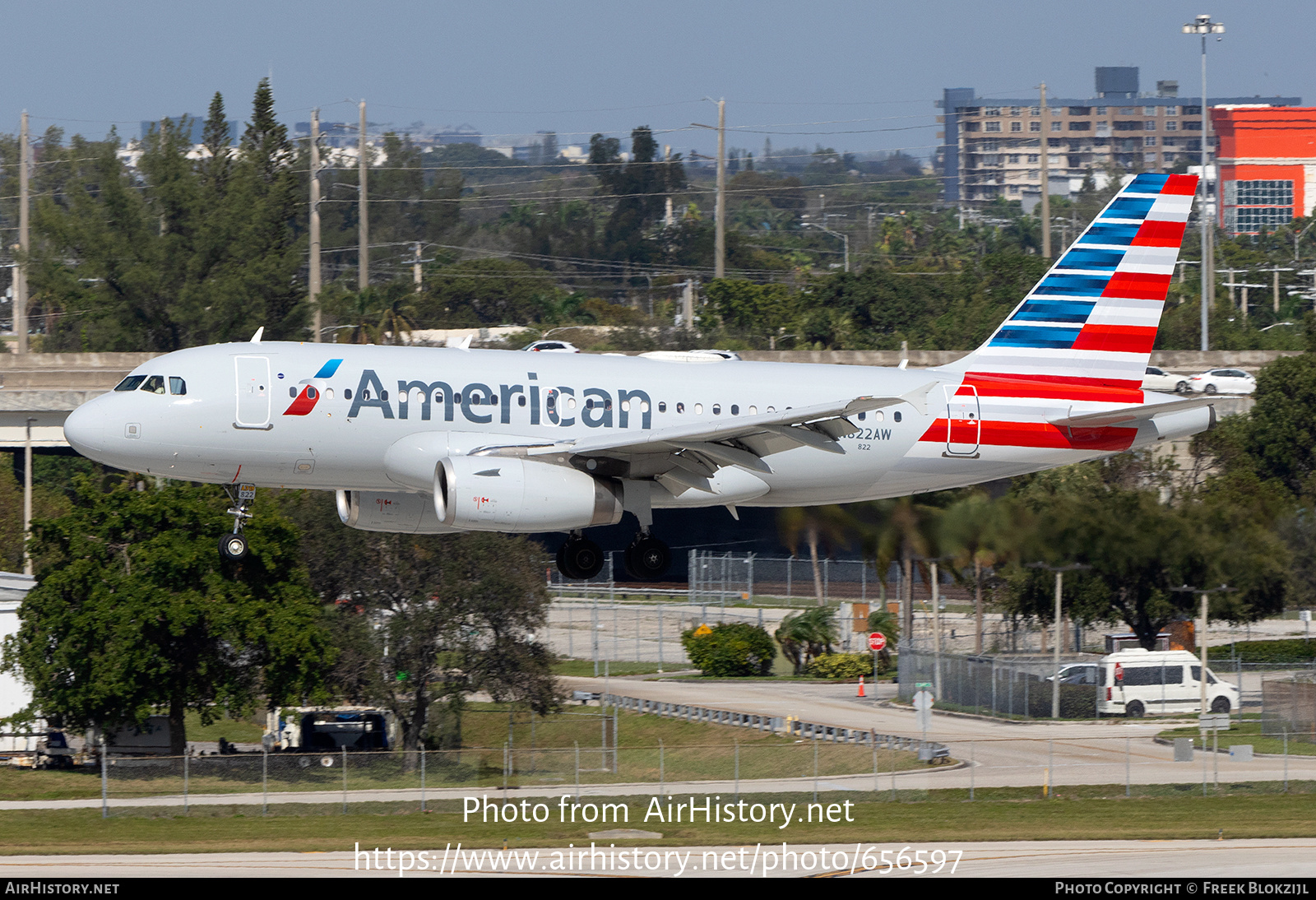 Aircraft Photo of N822AW | Airbus A319-132 | American Airlines | AirHistory.net #656597