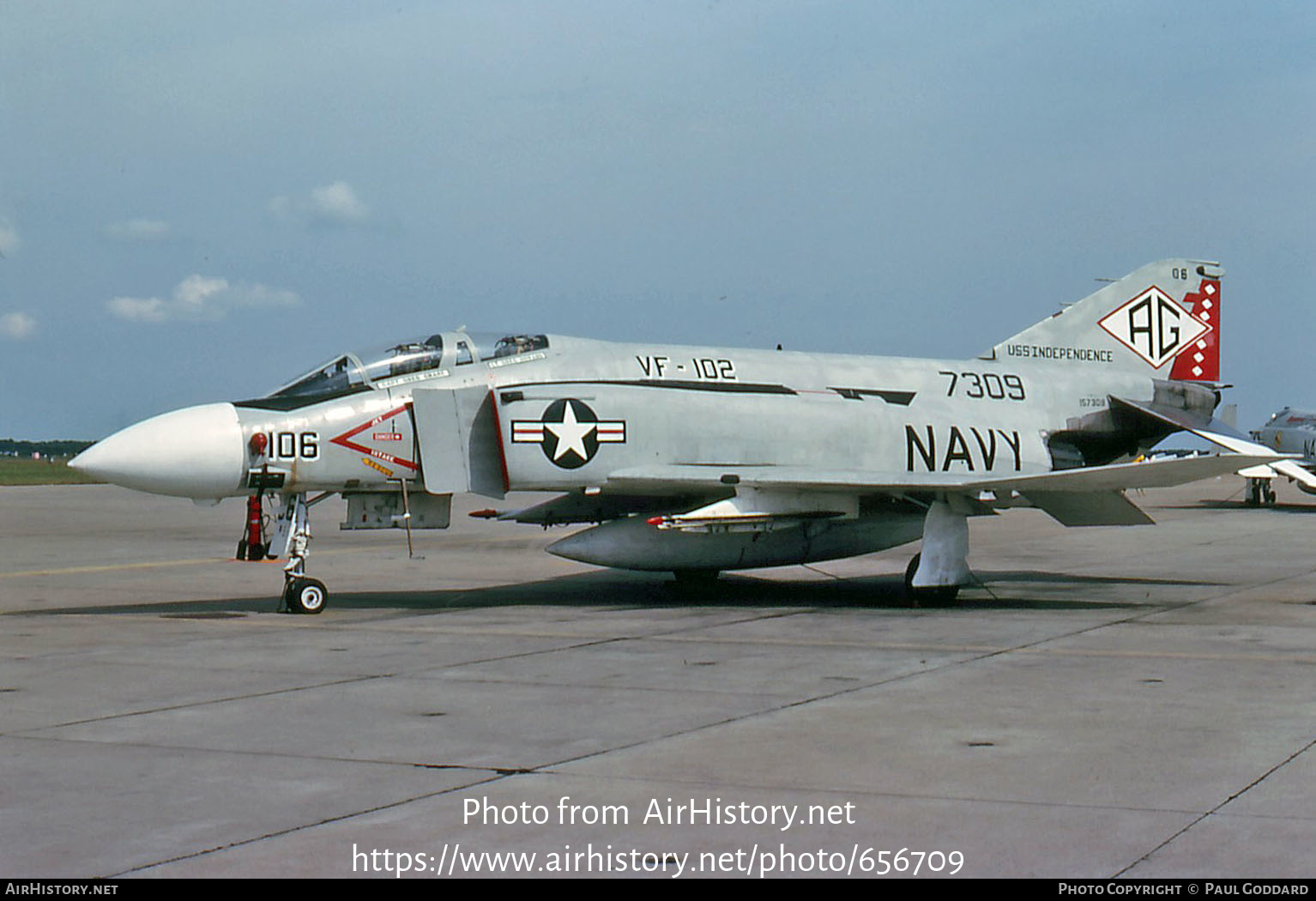 Aircraft Photo of 157309 / 7309 | McDonnell Douglas F-4J Phantom II | USA - Navy | AirHistory.net #656709