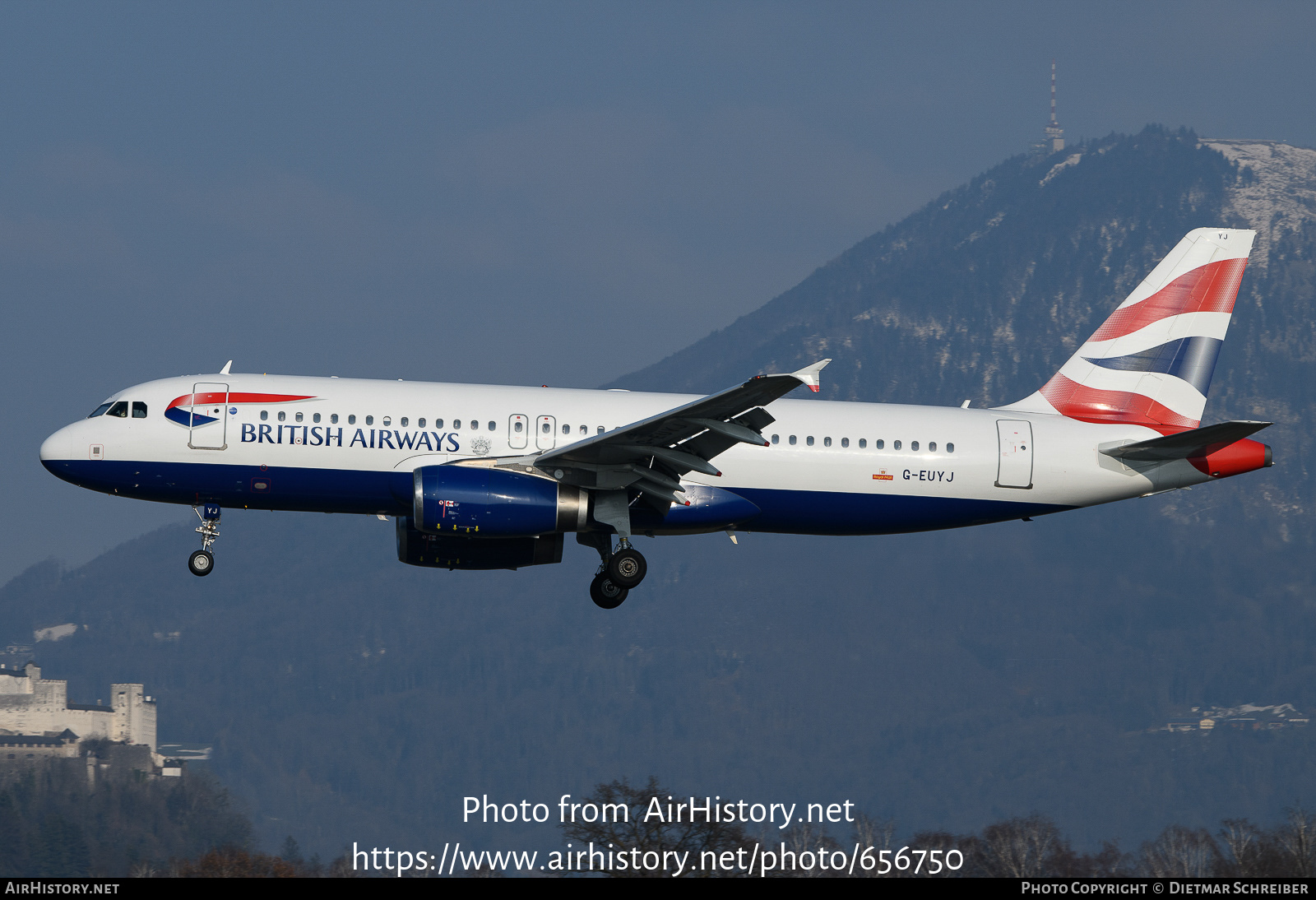 Aircraft Photo of G-EUYJ | Airbus A320-232 | British Airways | AirHistory.net #656750